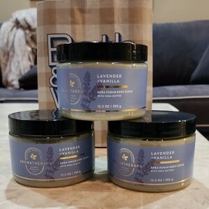 3 sealed Bath and body works Lavender Vanilla Sugar Body Scrub